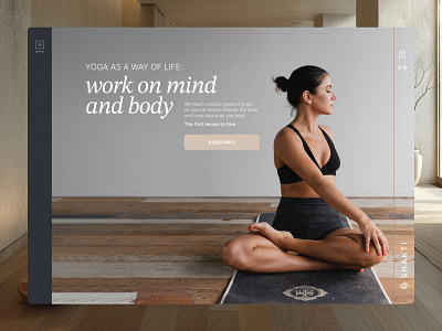 SHAKTI yoga studio branding design main screen ui user interface webdesign website yoga syudio