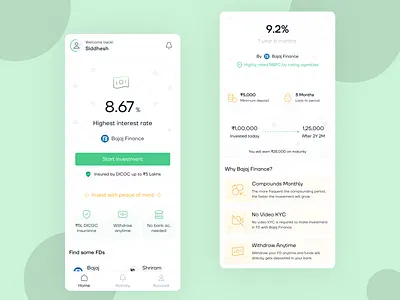 FD Investment Platform finance financialsecurity fixeddeposits investmentplatform mobile seamlessexperience ui usercentricdesign