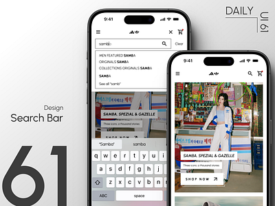 Day 61: Search Bar autofill search bar design daily ui challenge design mobile search functionality ui ui design ux visual design