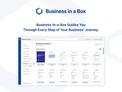 Business In Box business figma design template create
