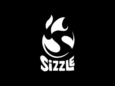 Sizzle - Grill Company Logo daily logo challenge fire flame grill logo design negative space sizzle