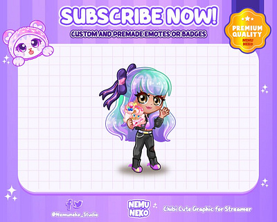 💜Custom Chibi Girl Avatar💜