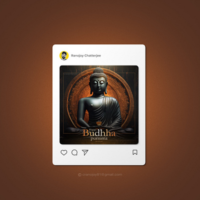 Buddha Purnima Social Media Post adobe photoshop ai artificial intelligence buddha purnima social media post canva design graphic design graphic design with ai graphics social media social media ad social media banner social media creative social media post