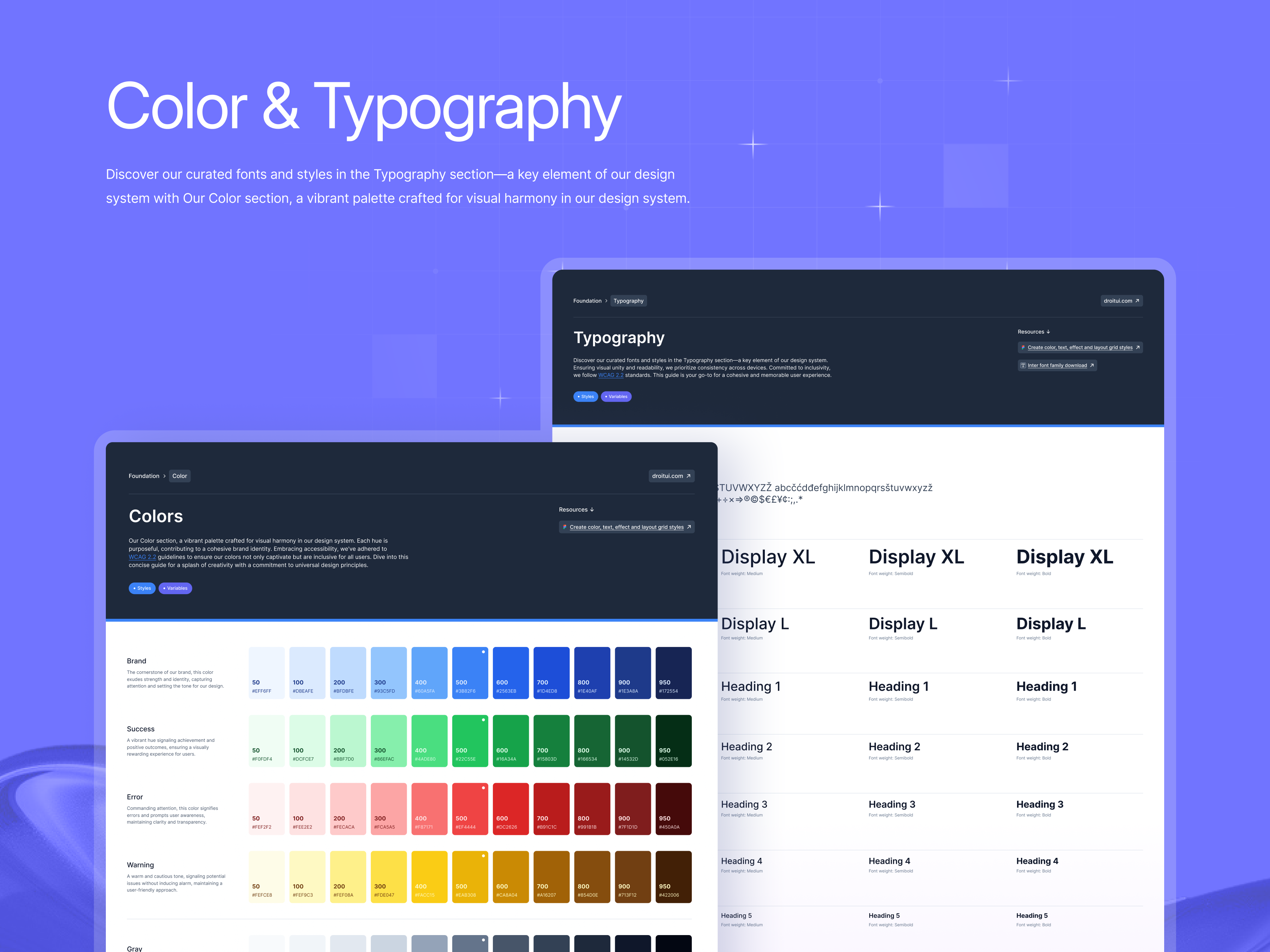 Example of Design Systems (Design/Redesign/Audit)