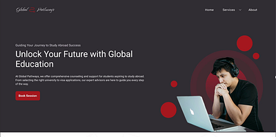 Global Pathways - Study Abroad Counseling Website ui