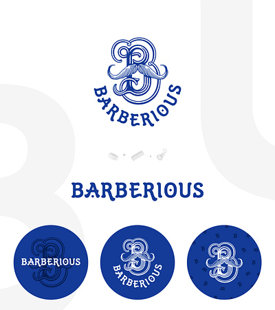 Barberious / Logo & sketches barber logo barber shop barberious branding dkdezign graphic design hand draving logo hand sketches logo logo design logo design project logo sketches
