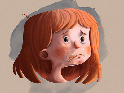 Injured Girl characterdesign childrenbook conceptdesign illustration kidsbook littligirl