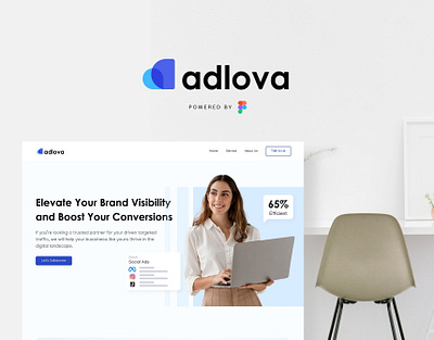 Adlova.com - Landing Page Design agency company profile landing page web design