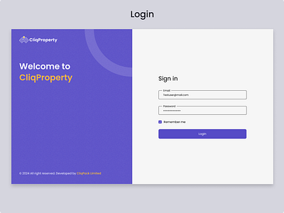 Login Page Ui design branding design log in page login real estate sign in sign in page ui ui design ui ux ux