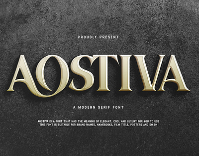 Aostiva Modern Classy Serif Font branding design font handwritten illustration italic logotype script typeface ui