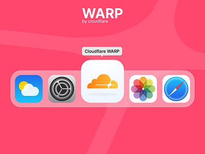 Cloudflare WARP icon app app icon cloud cloudflare design doc icon icon app mac os macos uiux vpn