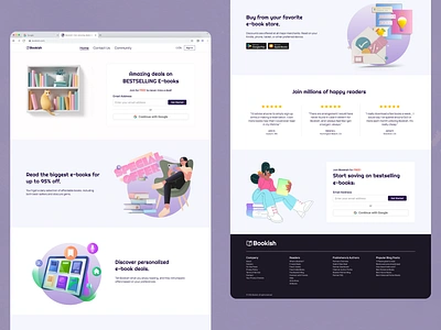 Daily UI #003: Landing Page app branding design figma graphic design high fidelity illustration landing page logo mockup purple typography ui ux web design wireframe