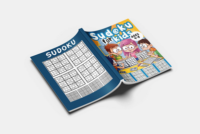 Sudoku Puzzle Book activity book bookcover branding cover design design graphic design illustration logo ui vector