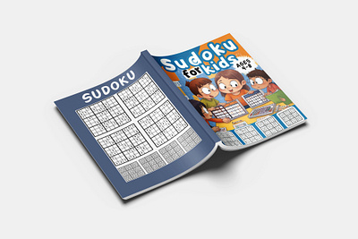 Sudoku Puzzle Book activity book bookcover branding cover design design graphic design illustration logo ui vector