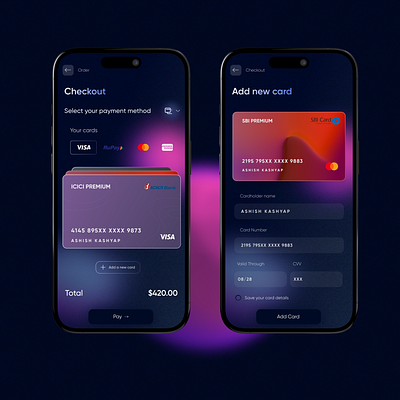 Daily UI Challenge #002- Credit Card Checkout app design branding dailyui design figma graphic design illustration landing page logo mobile ui ux website