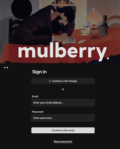 Sign In Page ui