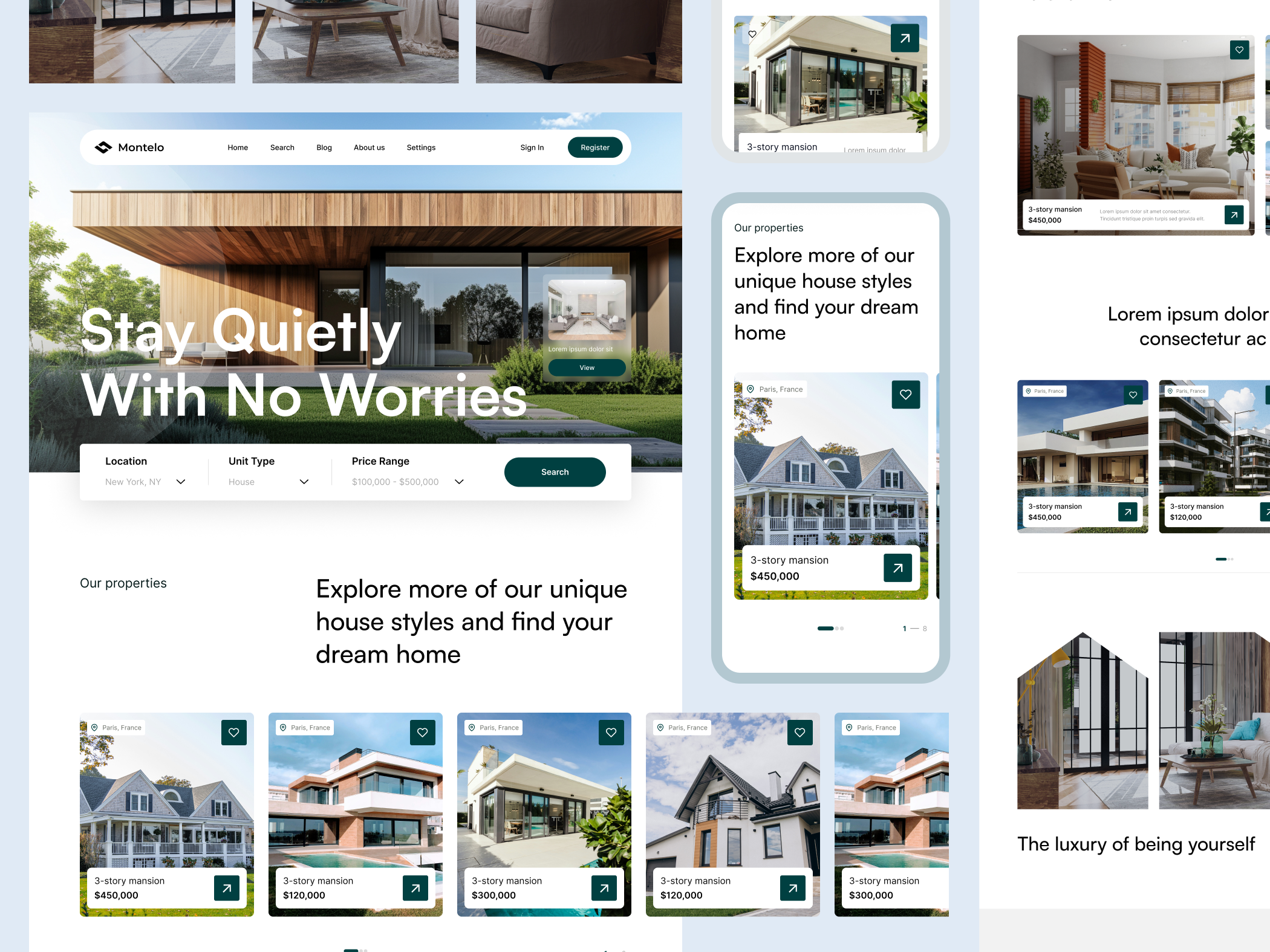 Example of Landing Page  Design + Implementation