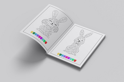 Color By Number activity book bookcover branding cover design design graphic design illustration logo ui vector