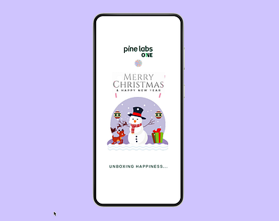 Christmas loading screen animation christmas festival loader motion graphics new year pine labs ui ux design