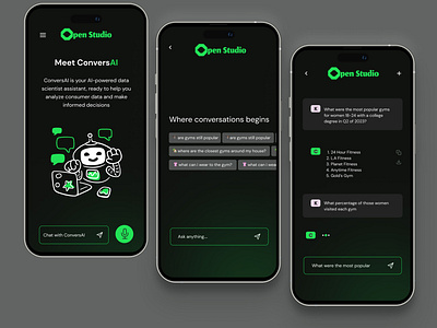 Conversational AI UI Design app design ui