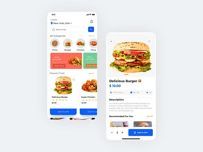 Food delivery app app application design food delivery foodapp foodapparel foodappeals foodappreciation foodapps homepage landing page ui ui of website ux