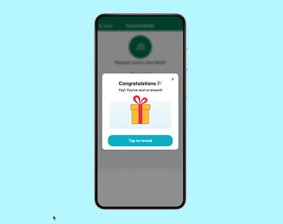 Tap and reveal reward animation app design design figma gamification gift prototyping reward tap to reveal ui design