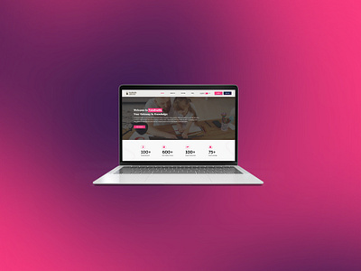 Kid's Learning Website figma kids website pink ui design website design xd