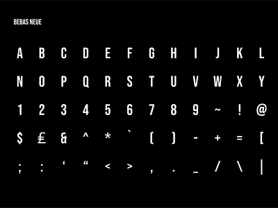 Moveek | Typography bebas nue design system font movie app sf pro display typography
