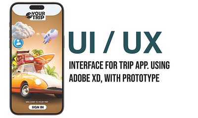 APP - UI/UX (For Trip App) app app desgin design graphic design interface ui ux