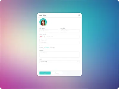 Add User UI Design adduser branding graphic design mohitchaudhary ui uiux webui