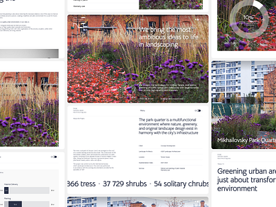 New Landscape Technologies — Website company corporate design landscape pages plants ui ux website