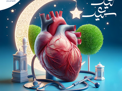 A creative medical heart design for the Islamic EID. ads advertising advertising ads campaign celebration creative ads creative advertising creative idea creative medical designs creative social media concept creative social media designs creative social media idea creativity eid event graphic content islamic social media strategy