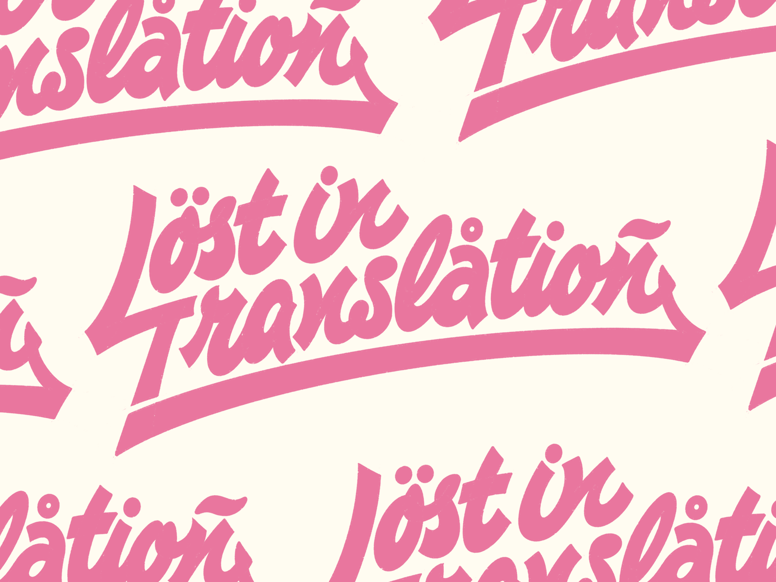 Lost in translation animation lettering sketch typography