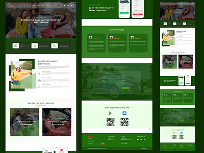 Landing page UI branding creativedesign designinspiration digitaldesign landingpagedesign responsivedesign rideshareapp taxiappdesign uiinspiration userinterface webdesign