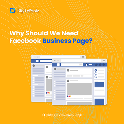 Why should we need facebook Business Page? branding business business growth design digital marketing digital solz illustration marketing social media marketing ui