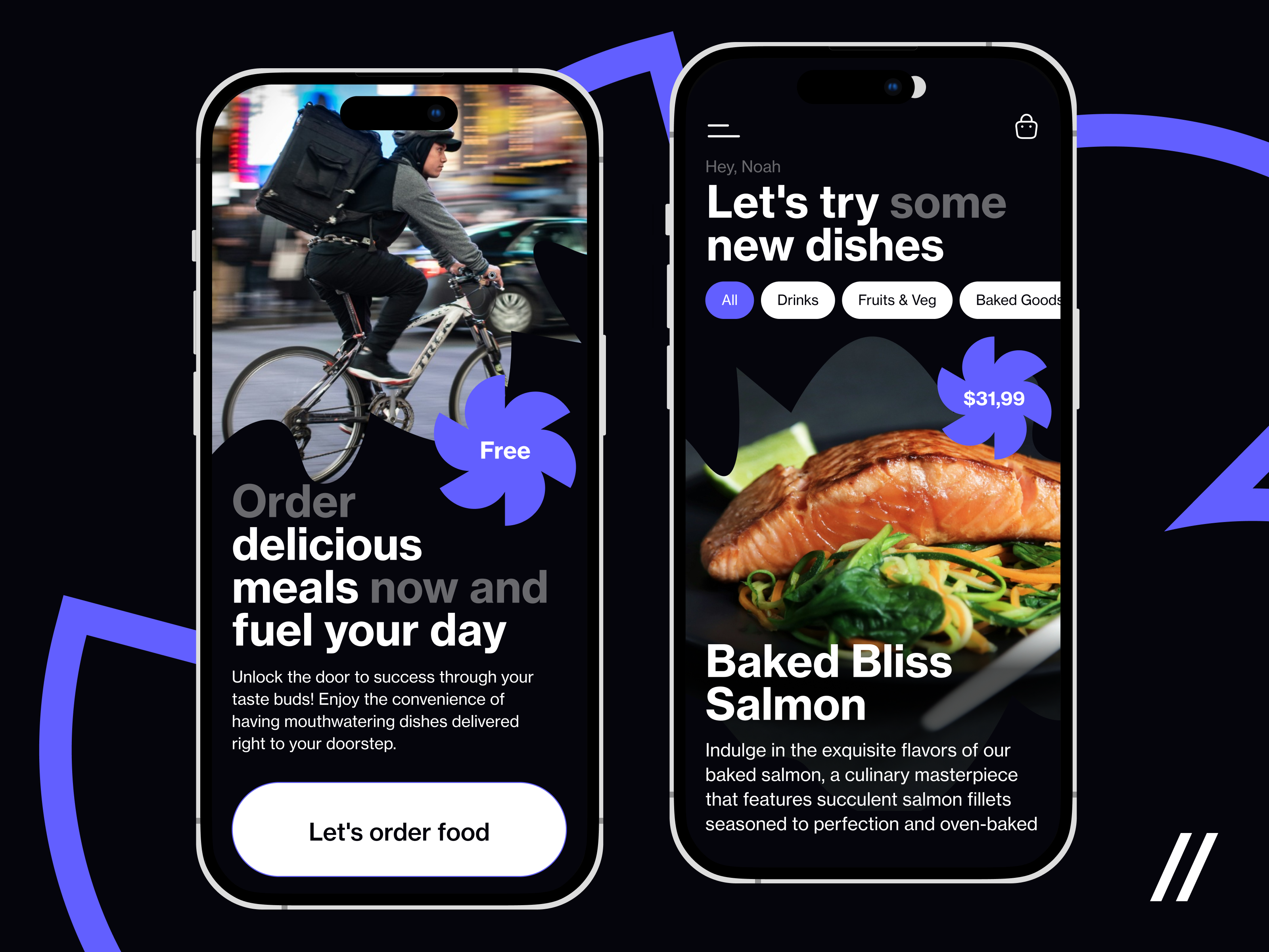 Example of Mobile App UI Concept 3 Screens