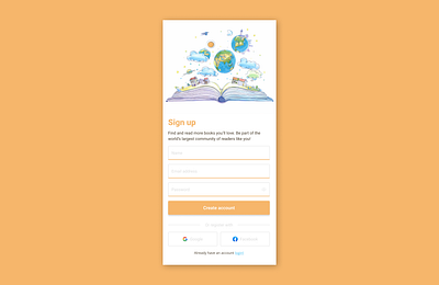 Sign Up Form DailyUI #1 creation figma mobile mobiledesign web