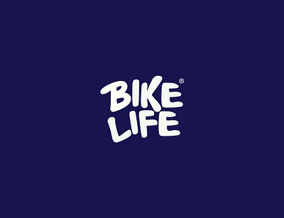 Bike Life Typography Logo branding custom design graphic design logo logo design logo designer minimalists professional logo text logo typography