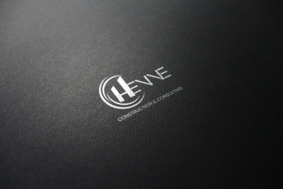 HENNE Construction & Consulting Logo branding graphic design logo