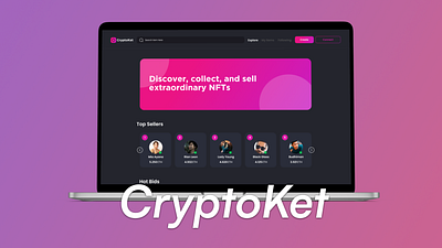 CryptoKet - NFT Marketplace app app design crypto marketplace nft ui ux web design