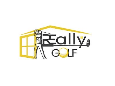 Really Golf ( Real Estat Logo) branding graphic design logo visualizing