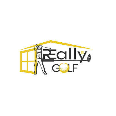 Really Golf ( Real Estat Logo) branding graphic design logo visualizing