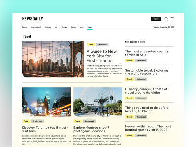 Daily UI 94. News daily news daily ui daily ui challenge desktop design minimal news ui ui challenge ui design ui designer ux ux ui ux design ux designer website design