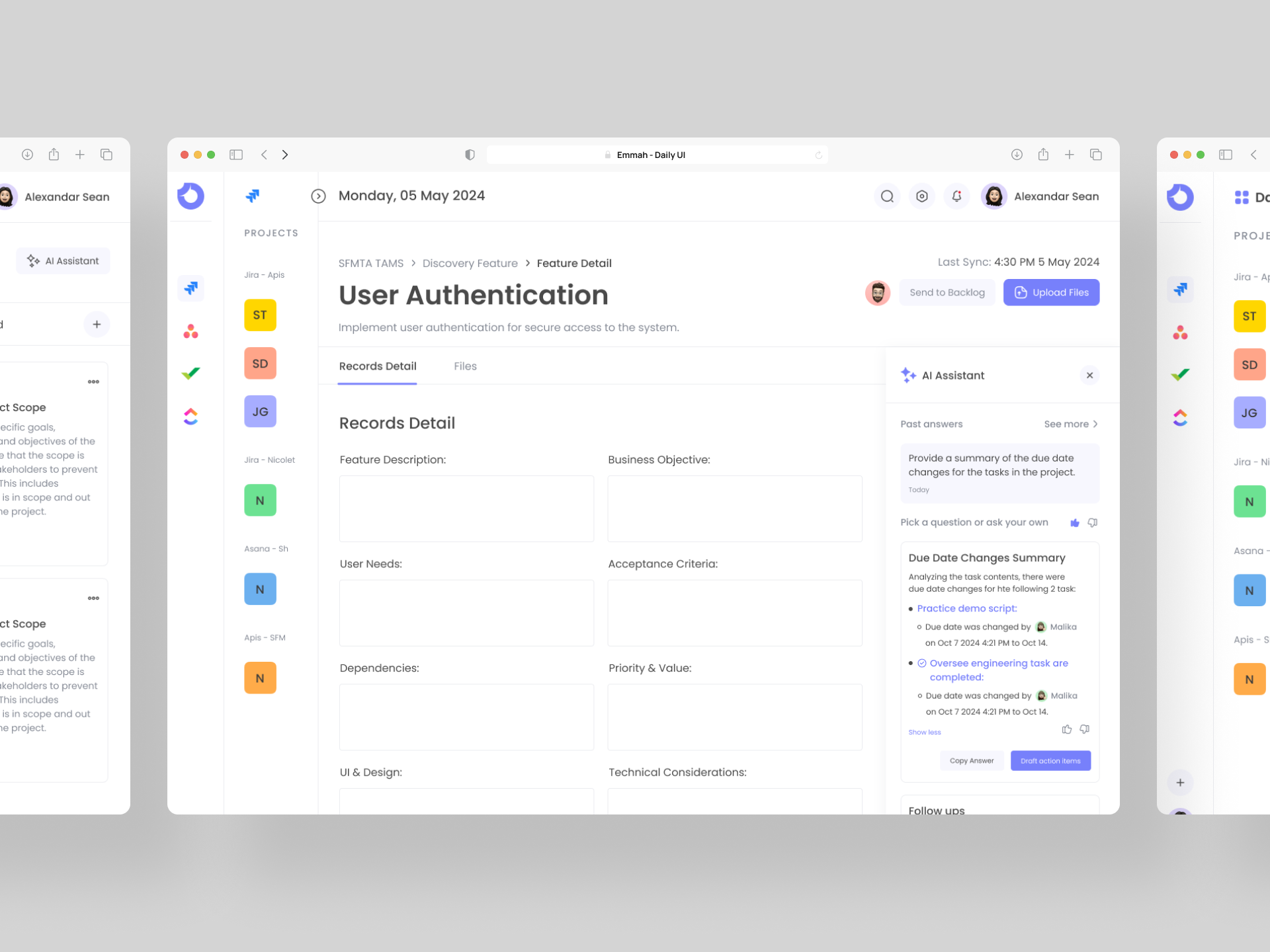 Example of Minimalistic Dashboard Design