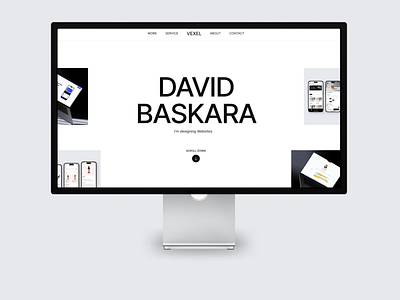 Vexel — Minimal Portfolio Framer Template dailyui framer minimal minimalist personal portfolio responsive template ui ui design web design website