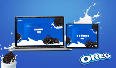 Oreo-Registration & OTP Page design mockup ui ui design vector web design