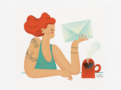 Subscribe to the newsletter character characterdesign correspondence e mail illustration illustrator letter mail newsletter post subscribe subscription web