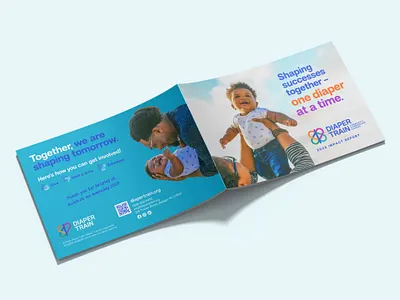 Diaper Train 2023 Impact Report angel oak creative branding collateral graphic design impact report ministry nonprofits typography