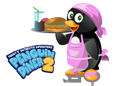 Penguin Diner 2 2d 2d animation 2d illustration adobe illustrator animated animated cartoon animation cartoon casual game character animation design digital art diner game ice skate ice skating illustration penguin restaurant vector