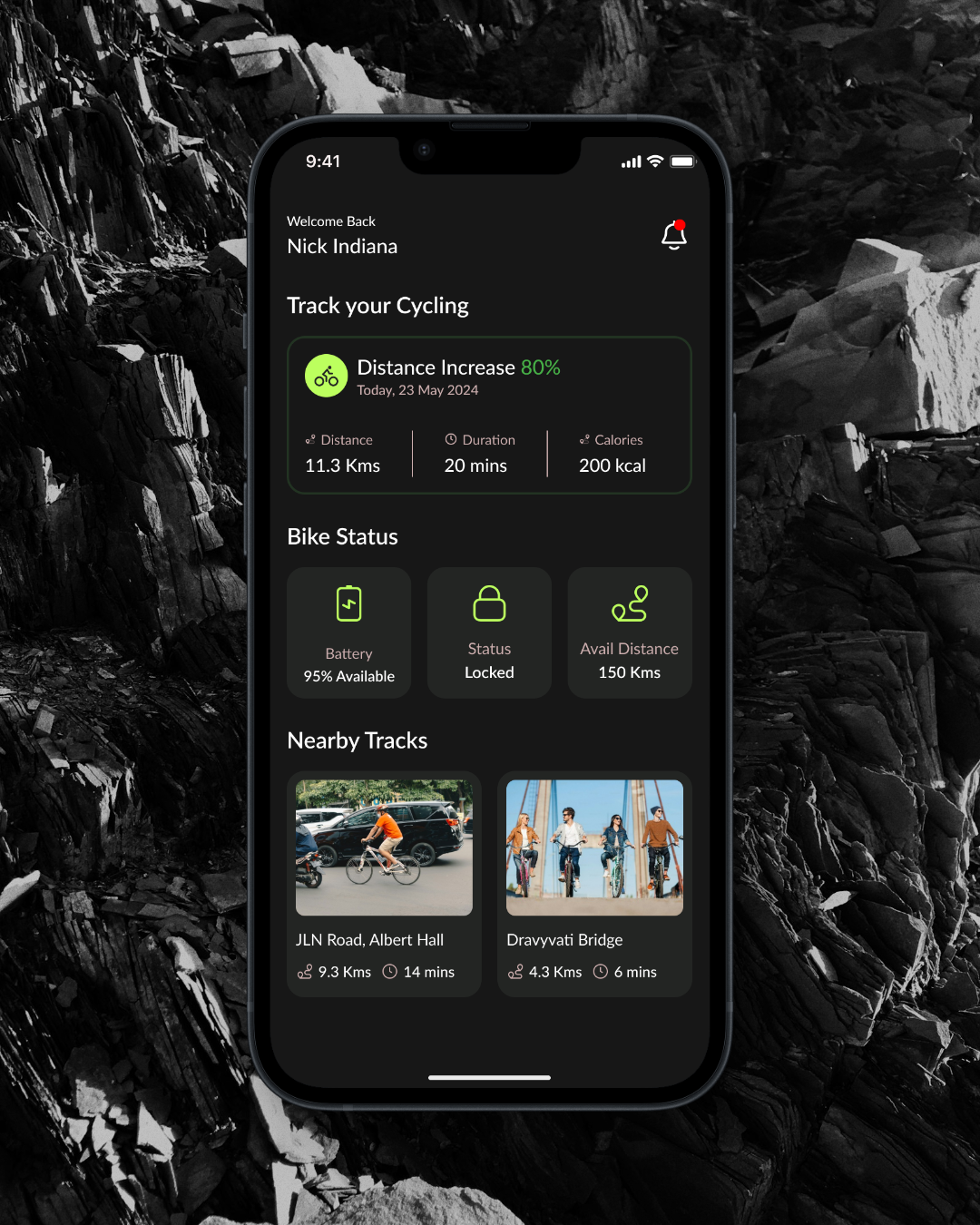 Bike Ride Tracker App by Arpit Pareek on Dribbble